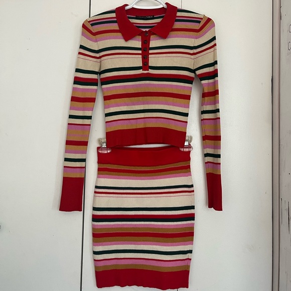 Colourful striped set - Picture 1 of 2